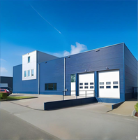 Bâtiment d'entrepôt industriel préfabriqué modulaire en acier pour bureaux, garage automobile, salle de sport, atelier de stockage