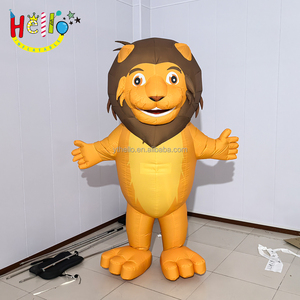 Simpatico costume animale pubblicitario gonfiabile <span class=keywords><strong>leone</strong></span> che cammina mascotte - Product Image 2
