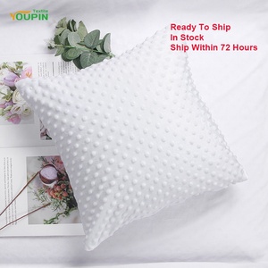 Chất Lượng Cao Rắn Màu 100% Polyester Siêu Mềm Đệm Bìa Trang Trí Nội Thất Thăng Hoa Trống Minky Dot Sang Trọng Gối Trường Hợp - Product Image 4
