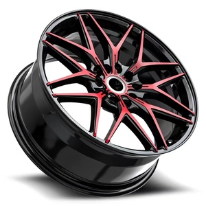 Jante de voiture de <span class=keywords><strong>sport</strong></span> en alliage noir brillant rouge à face usinée en aluminium 19 20 21 22 23 Jante de voiture forgée de 24 pouces pour Acura Nissan Altima - Product Image 2