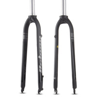 Fourche rigide pour VTT BOLANY, fourche avant à frein à disque pour vélos de 26'', 27,5'' et 29'', en alliage d'aluminium
