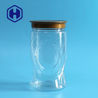 Groothandel Vaasvormige Jelly Nuts Cereal Droge Vruchten BPA-vrije Lekvrije Voedselveilige Plastic 1000ml PET-potten voor Babyvoeding Koekjes