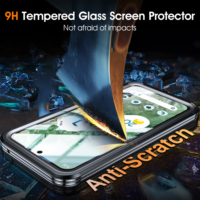 Offres Spéciales nouvelle simplicité transparente avec coque de téléphone antichoc à aspiration magnétique sans fil en verre trempé pour Google Pixel 9ProXL
