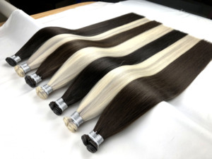 Extensiones de Cabello Ruso Virgen 100% Humano de Doble Trama, Precio de Fábrica Ruikang Genius Weft - Product Image 5