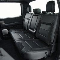 Housse de siège de voiture classique noire de luxe en PVC imperméable, ensemble complet toutes saisons pour Ford Chevrolet Aveo