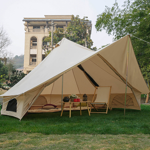 Toldo de Lona de Algodón de 5 m, Tienda de Campaña Tipo Campana, Tiendas de Campaña de Lujo para Acampar al Aire Libre, Impermeables para 4 Personas - Product Image 2