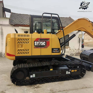 Excavadora de cadenas usada SANY 75, de segunda mano, marca original china, excavadora de cadenas pequeña de 7.5 toneladas, excavadora usada. - Product Image 5