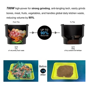 Compostador de <span class=keywords><strong>cocina</strong></span> eléctrico de 42dB, contenedor de compost de residuos de alimentos de acero inoxidable grande de 4,5 l para interior/exterior, mezclador de compost/máquina de torneado para el hogar - Product Image 3