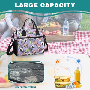 Venta al por mayor diseño personalizado portátil almuerzo bolso reutilizable Aloha <span class=keywords><strong>sushi</strong></span> impresión aislada bolsa térmica Picnic Cool Lunch Bag - Product Image 2