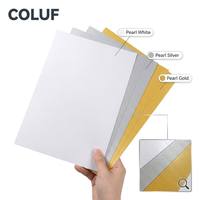 Feuilles PVC jet d'encre A4 Premium Or Argent pour l'impression de cartes VIP - Revêtement Nano Imperméable Compatible avec les imprimantes Epson Canon