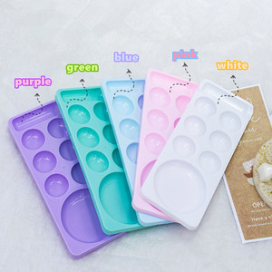 Palette de mélange pour nail art à 8 compartiments, en plastique, pour gel UV, pigments et peinture, pour la manucure et le dessin - Product Image 2