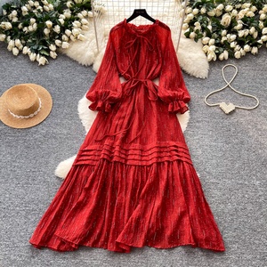 Vestidos Casuales Elegantes de Primavera 2026 para Mujer, con Mangas Farol y Cintura Ajustada - Product Image 4