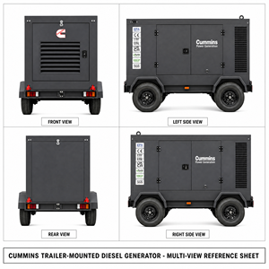 Generador Diésel Cummins Weichai de 12kW-500kW, Tipo Silencioso, con ATS, Arranque Automático, Refrigerado por Agua, Generador de Energía Eléctrica - Product Image 6