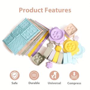 4-in-1 Silicone Pet Feeding Set for Anxiety Relief & Training, Slow Feeder Bowl & Lick <b>Mat</b>, Strong Suction Custom OEM/ODM - Product Image 4