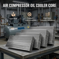 Noyau de radiateur à plaques à haute dissipation thermique disponible pour commande en gros, pour après-refroidisseur de compresseur d'air industriel à vis