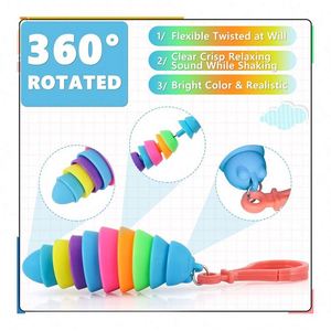 Juego de Llaveros Sensoriales Multifuncionales 6 en 1 con Movimiento Giratorio y Deslizante para Aliviar el Estrés, la Ansiedad, la Autismo y la Terapia, para Adultos y Niños - Product Image 5