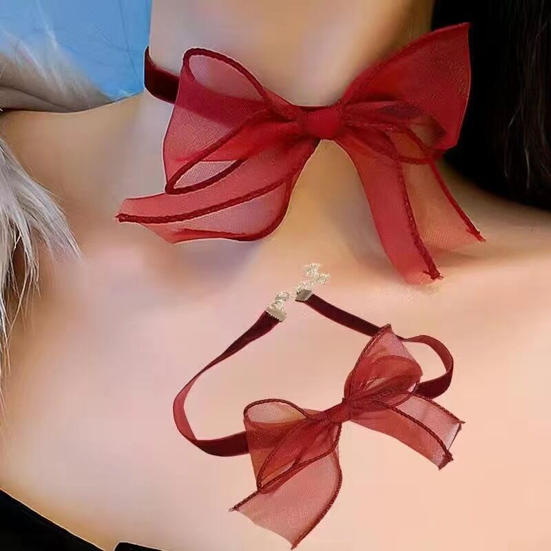 Noeud doux rouge