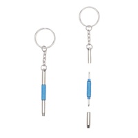 Tournevis multifonctionnel portable en alliage pour lunettes, kit de réparation 3-en-1 avec porte-clés, vente en gros