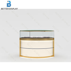 Vitrine en verre à <span class=keywords><strong>porte</strong></span> <span class=keywords><strong>coulissante</strong></span> couleur personnalisée pour la conception de meubles de bijouterie moderne - Product Image 5