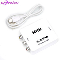 Kotak Konverter AV ke HDMI AV2HDMI HDMI2AV HDMI ke AV RCA CVSB Adaptor Video HD 1080p L/R Koaksial Scaler Audio Mendukung NTSC PAL