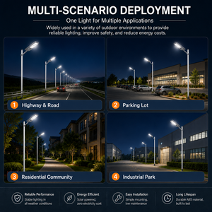 Lampioni <span class=keywords><strong>Solari</strong></span> <span class=keywords><strong>LED</strong></span> All-in-One per Esterni, Impermeabili IP65, 700W 600W 500W 400W, per Aree Commerciali e Rurali, Prezzo all'Ingrosso - Product Image 6