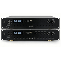 Amplificateur de karaoké à double microphone intégré 8 canaux 130W, mixeur audio professionnel haute puissance 3U, système sonore pour bar KTV et scène