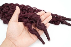 Remy Human Hair Burmese Curly Feathers Crochet Reusable Hair <b>Extension</b> Raw Cuticle Pre-separated Cheap Feathers Crochet Hair - Product Image 4