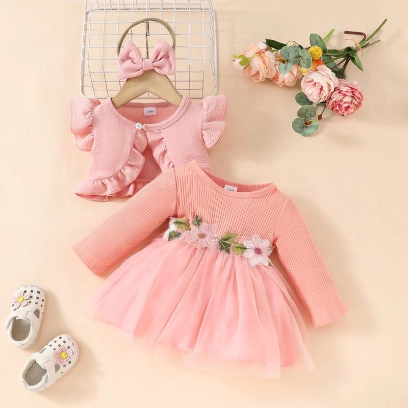 2025 New Style Months Baby Girl Dresses Knee-Length