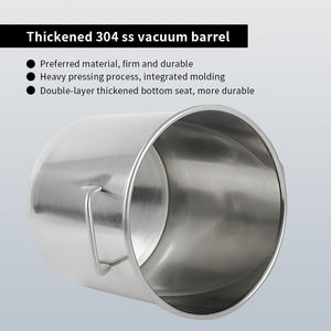 ห้องสุญญากาศสแตนเลสแบบใหม่พร้อมปั๊ม ความจุ 23.5/6 แกลลอน (612/16/20 ลิตร) อุปกรณ์อบแห้งสุญญากาศ - Product Image 4