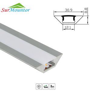 Hot Bán LED Dải Nhôm Bề Mặt Và Góc Góc Hồ Sơ Nhôm Tấm <span class=keywords><strong>Composite</strong></span> A3109 - Product Image 3