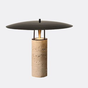 Nordic Travertine Table Lamp E27 LED Warm <b>Light</b> Eye Caring <b>Night</b> <b>Light</b> For Living Room Bedroom Desk - Product Image 5