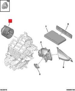 Pièces automobiles Ventilateur de soufflage 12V pour Peugeot 308/408 & Citroën C4L OE 6441EP avec garantie de 12 mois - Product Image 6