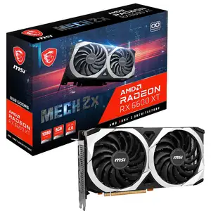 Msi AMD Radeon Rx 6600XT Mech 2X 128-Bit 8GB Gddr6 Chơi Game Máy Tính Card Đồ Họa Rx 6600 XT