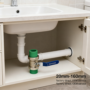 ISO-Zertifiziert Bestseller 20mm 25mm 32mm 0,5 Zoll 1 Zoll 1,5 Zoll 2 Zoll Winkel T-Stück Kupplung PPR-Rohrverschraubung für Sanitärsysteme - Product Image 2