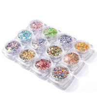 Super brillant paillettes hexagonale confettis poudre conceptions décorer paillettes paillettes à ongles paillettes
