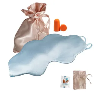 Venta al por mayor Cloud 100% Silk Sleep Eye Mask, Special Blackout Sleep Lunch Break y aliviar la fatiga Silk Eye Mask