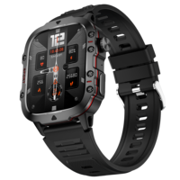 Sport Smartwatch QX11 1.96 pouces AI Assistant vocal longue endurance boîtier solide pression d'oxygène sanguin surveillance du sommeil