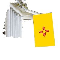 Drapeaux du Nouveau-Mexique en gros 3x5 pieds, polyester 68D/100D, personnalisation de tous les pays, expédition rapide, fournisseur fiable, livraison rapide