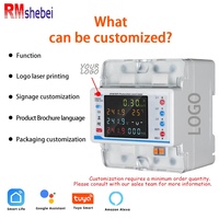RMshebei 3P 4W Disjoncteur intelligent WiFi pour maison connectée, multifonction, avec compteur prépayé et mesure bidirectionnelle photovoltaïque