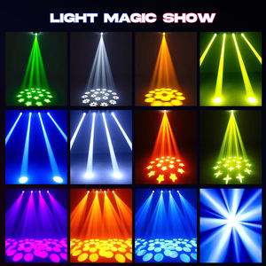 Lumière <span class=keywords><strong>de</strong></span> scène professionnelle à tête mobile LED 120W, faisceau lumineux, 8 motifs, 8 couleurs, DMX512, fête, mariage, concert, théâtre, <span class=keywords><strong>club</strong></span>, extérieur - Product Image 3