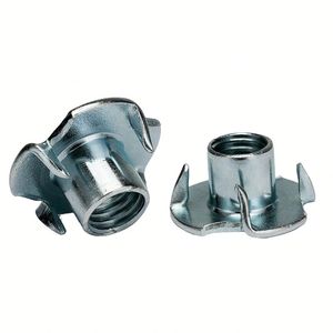 Vente directe usine – Écrous de blocage en nylon modèle M8, inserts verrouillables DIN985 DIN982, tailles de filetage en acier, zinc blanc et jaune - Product Image 1