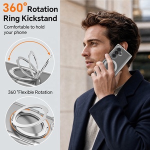 Funda Transparente para Samsung Galaxy Z Fold 8 con Protección de Bisagra, Anillo Magnético Giratorio 360°, Soporte y Cubierta Protectora Antigolpes - Product Image 6