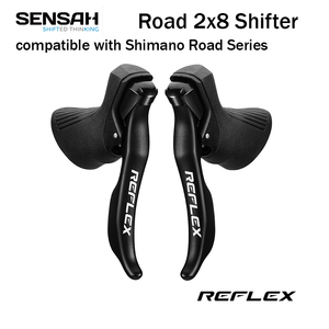 Palanca de freno de bicicleta de carretera SENSAH, palanca de cambios de aluminio 2x7/2x8/2x9/2x10/2x11, cambio de velocidad, desviador de bicicleta para <span class=keywords><strong>Shimano</strong></span> - Product Image 4