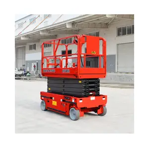 New All-Terrain Manual Scissor Lift Aerial Work Platform Core Components Include Motor Engine Gear for Farms