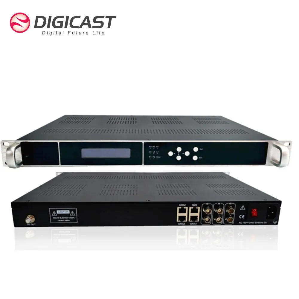 Modulatore QAM DIGICAST ingresso UDP/IP 16 * ISDB-T/dvb-t/ATSC o modulatore catv digitale 32dvb-c