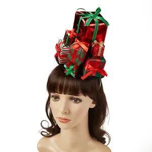 中国工厂用品圣诞圣诞头带时尚礼盒发箍节日派对儿童发带