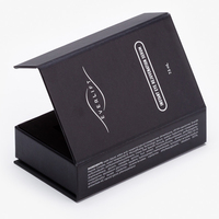 Boîte Cadeau Rigide en Carton Noir Mat avec Logo Imprimé Personnalisé et Fermeture Magnétique