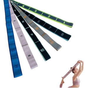 Bande de Résistance Élastique Personnalisée en Tissu avec Sangles Multi-Boucles pour Yoga et Pilates - Product Image 1