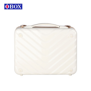 Trousse de beauté, sac de maquillage de voyage, valise portable avec miroir, fermeture magnétique, rose, blanc, noir, coffret cadeau, hiver 2024 - Product Image 3