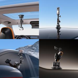 Supporto per Action Camera Kewig con Ventosa a Vuoto, Rotazione a 360°, Braccio in Lega di Alluminio CNC per GoPro, Ideale per Riprese in Soggettivo - Product Image 2